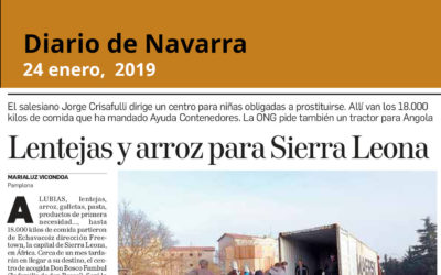 LENTEJAS Y ARROZ PARA SIERRA LEONA (24-1-2019)