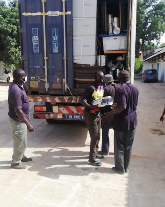 Llega el contenedor a Senegal