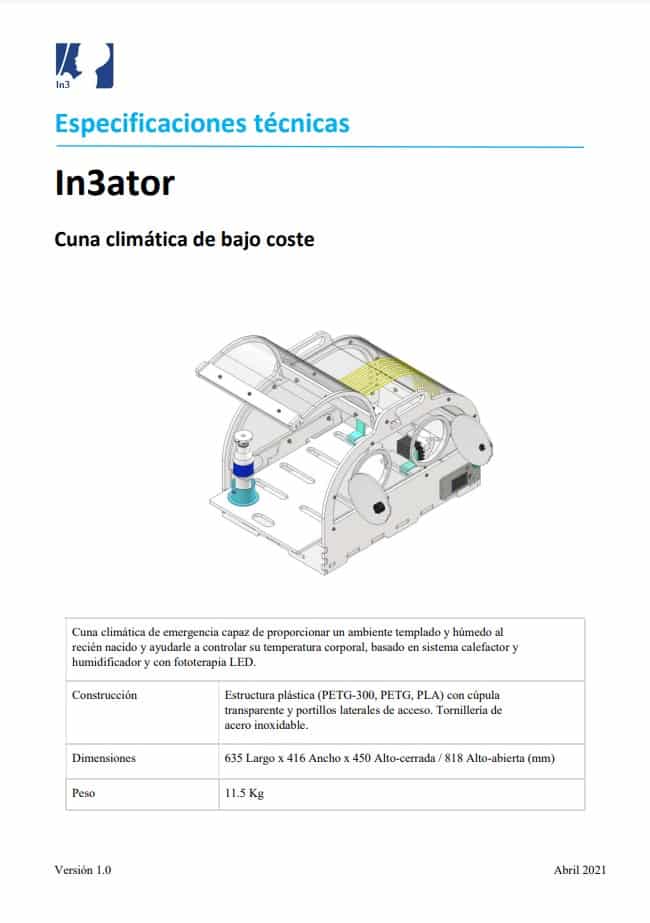Especificaciones técnicas Especificaciones técnicas