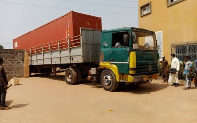 Llega el contenedor a Benin