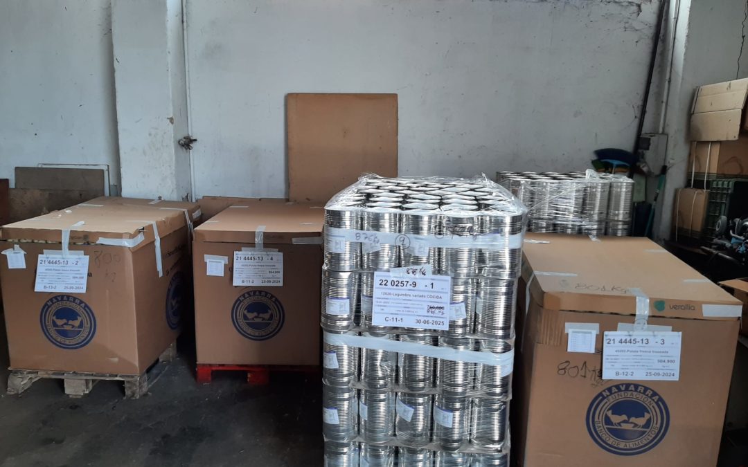 Donación comida Banco de Alimentos de Navarra