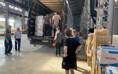 LLEGADA TRAILER A JARKOV (UKRANIA)