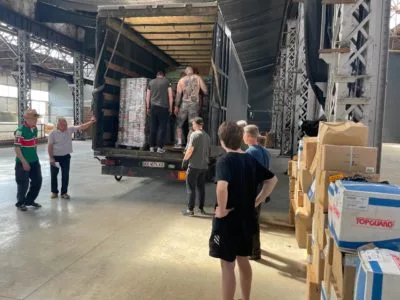 LLEGADA TRAILER A JARKOV (UKRANIA)