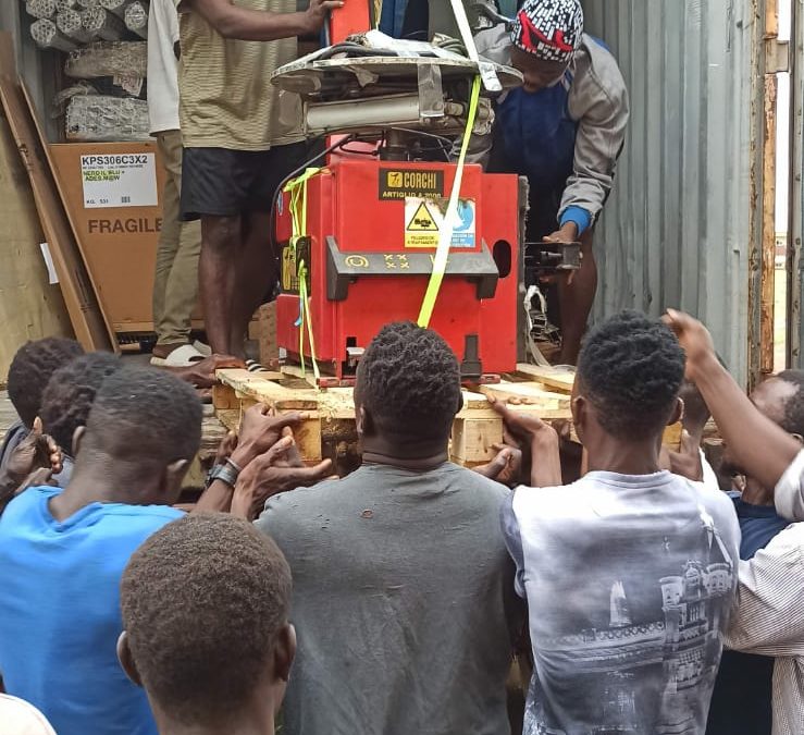 LLEGADA DE CONTENEDOR A SIERRA LEONA