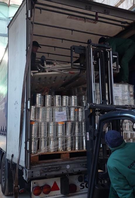 LLEGADA CONTENEDOR A LEÓPOLIS (UCRANIA)  Asociación AMAP (22-10-2022)