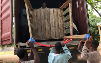 LLEGADA de contenedor a Mozambique (ONG Sekeleka) (20-10-2022)