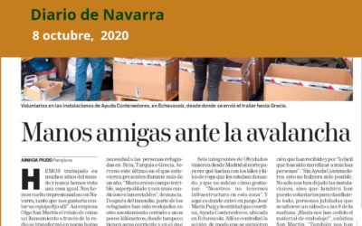 Manos amigas ante la avalancha