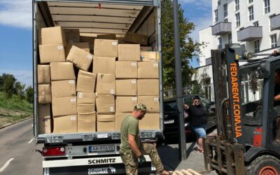 LLEGADA DE TRÁILER A UCRANIA. REDENTORISTAS (NOVOYAVORIVSK) (30-07-2024)