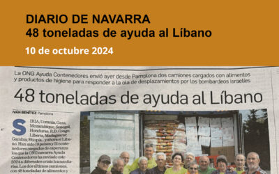 48 toneladas de ayuda al Líbano (10-10-2024)