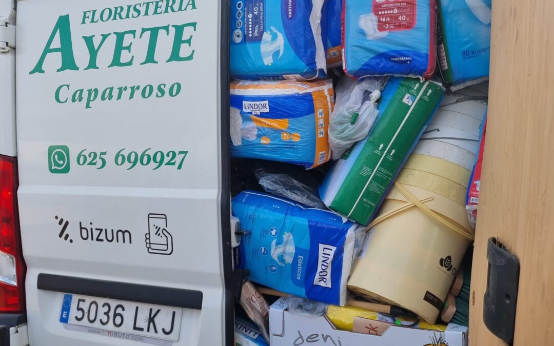 ENVÍO DE MATERIALES PARA AYUDA EN ALFAFAR (VALENCIA)  (06-11-2024)