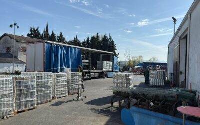 DONACIÓN DE CONSERVAS del GRUPO ALIMENTARIO IAN. CARRETILLA (10-04-2025)